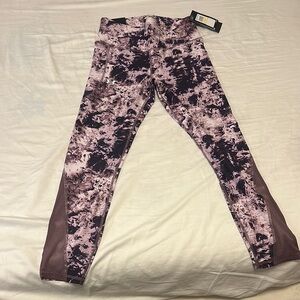 Under Armour Pink and Black Patterned Leggings